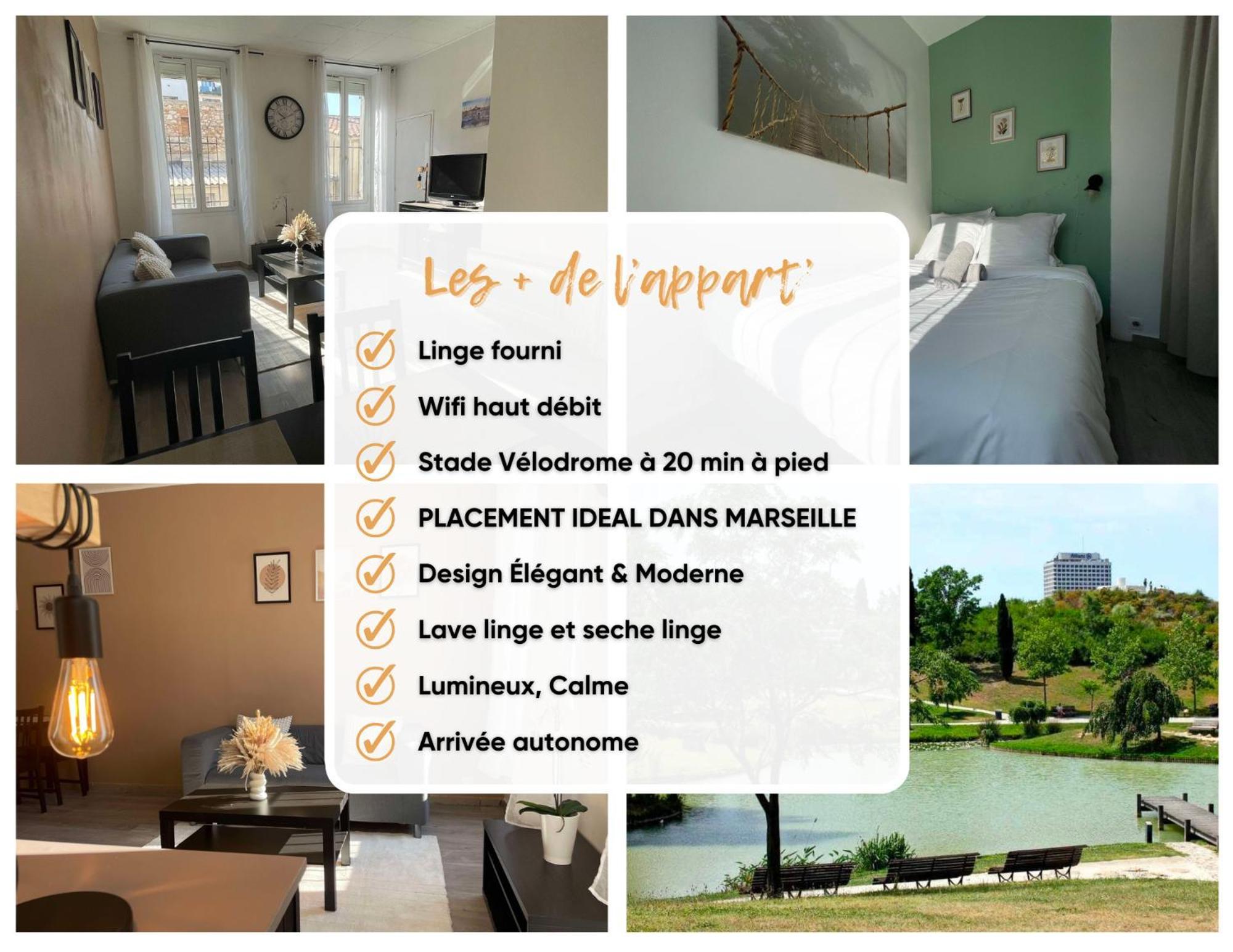 Marseille Centre - Wifi - Lave Et Seche Linge - Calme - Cuisine Apartman Kültér fotó